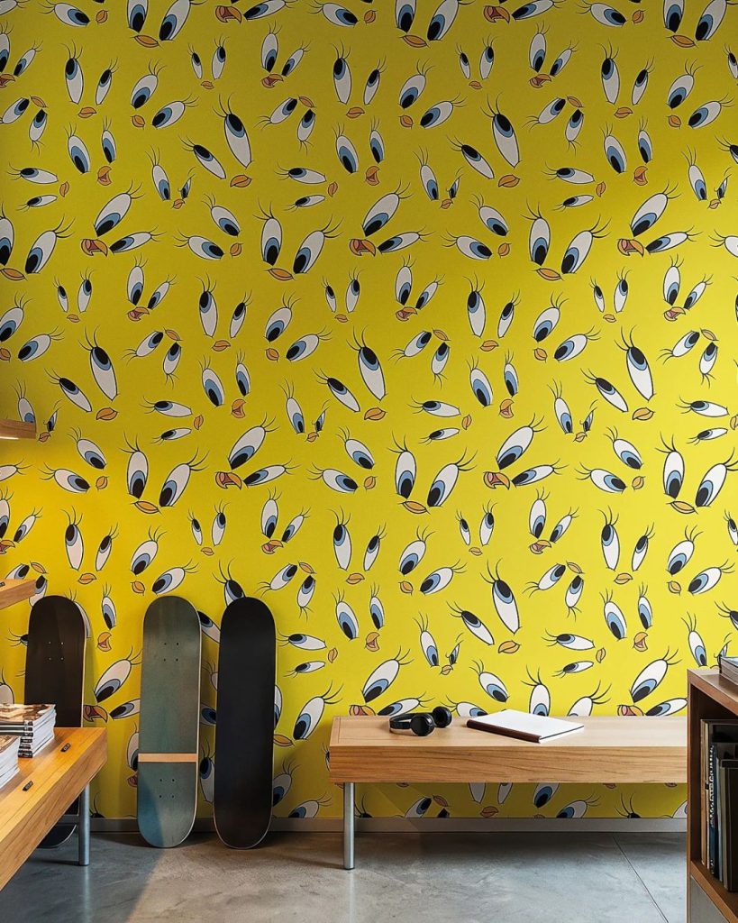 Kinderkamer behang met afbeelding van Tweety