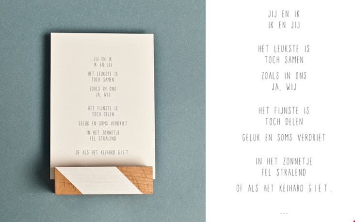 Kaart met tekst Kaart met tekst