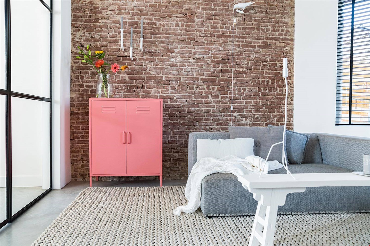Lockerkast oud roze Lockerkast oud roze