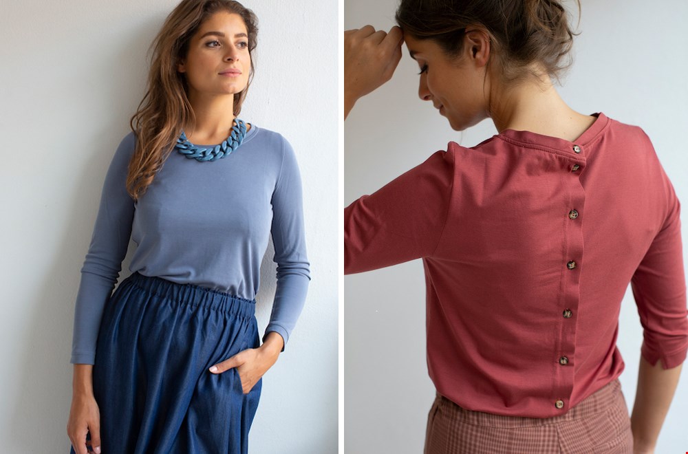 Links de 'Anne Denim' midi-rok van ME en rechts een prachtige blouse uit de nieuwe collectie van ME Links de 'Anne Denim' midi-rok van ME en rechts een prachtige blouse uit de nieuwe collectie van ME