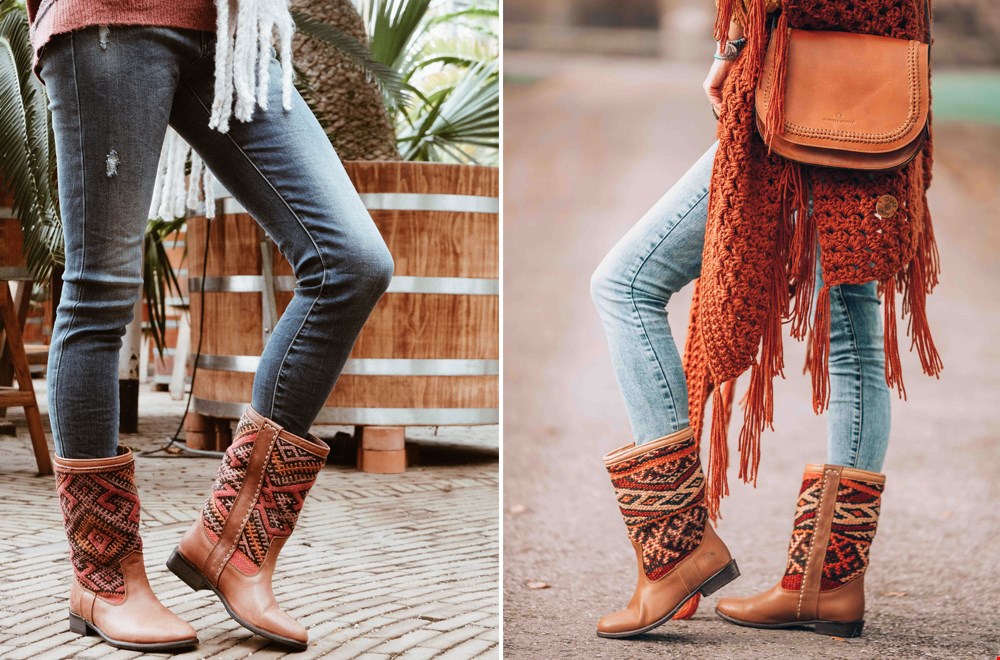Zo tof, deze kelim boots van The Kindreds! Zo tof, deze kelim boots van The Kindreds!