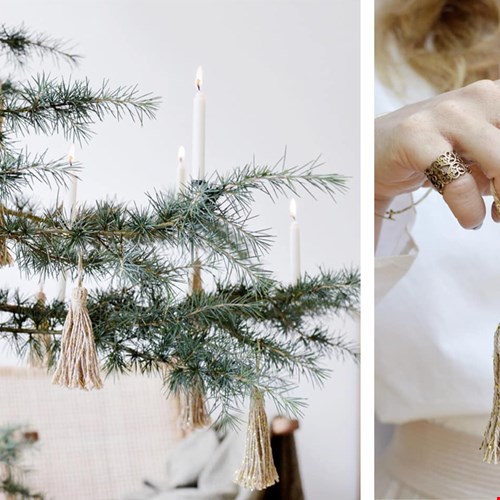 Stijlvolle en minimalistische kerstboom decoratie