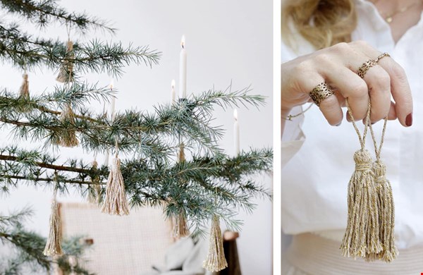 Stijlvolle en minimalistische kerstboom decoratie Stijlvolle en minimalistische kerstboom decoratie