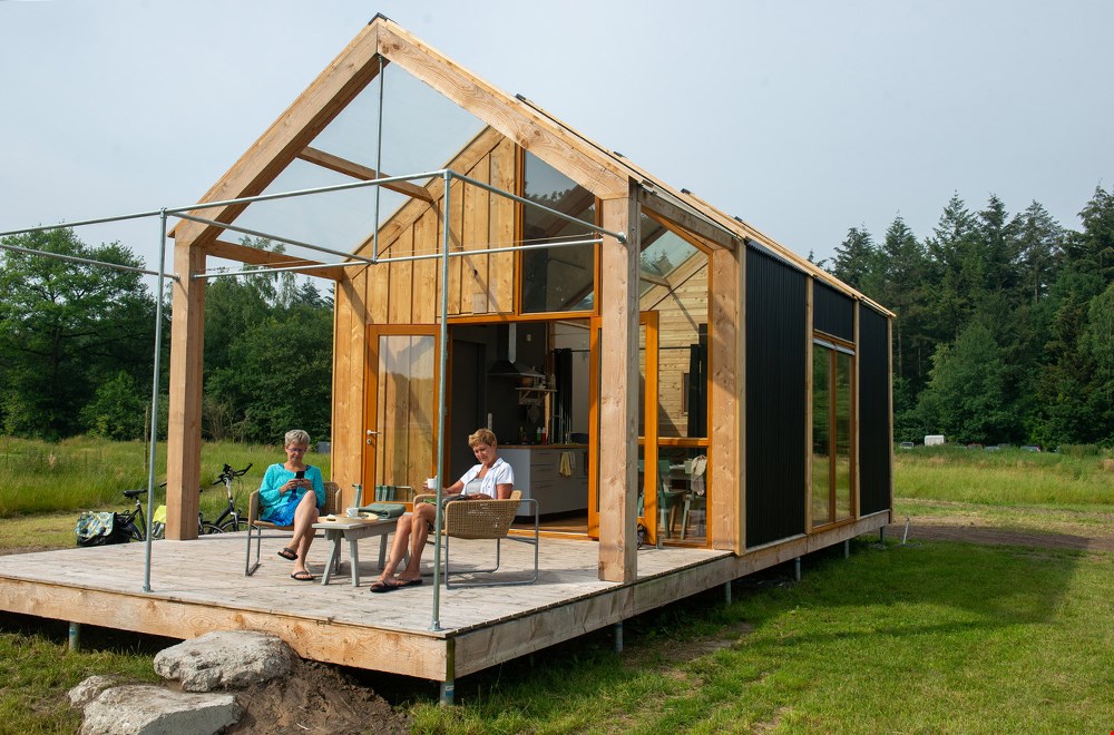 Eén met de natuur in dit duurzame tiny house Eén met de natuur in dit duurzame tiny house