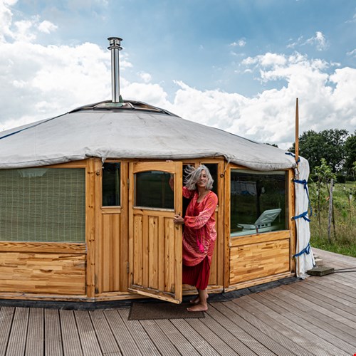 Leuk: slapen in een yurt! Leuk: slapen in een yurt!