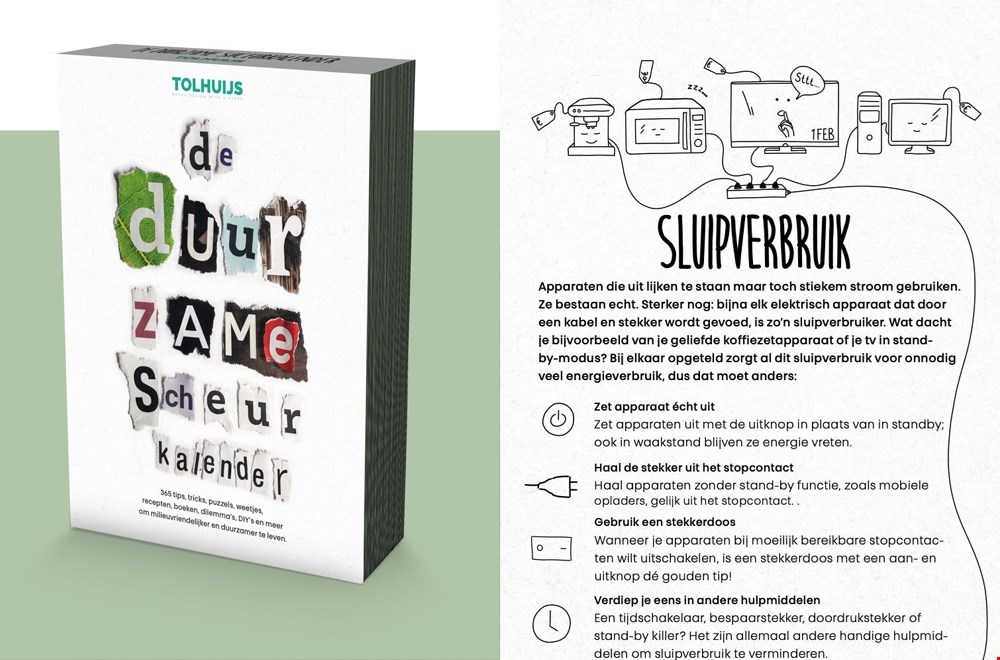 Duurzame scheurkalender Duurzame scheurkalender