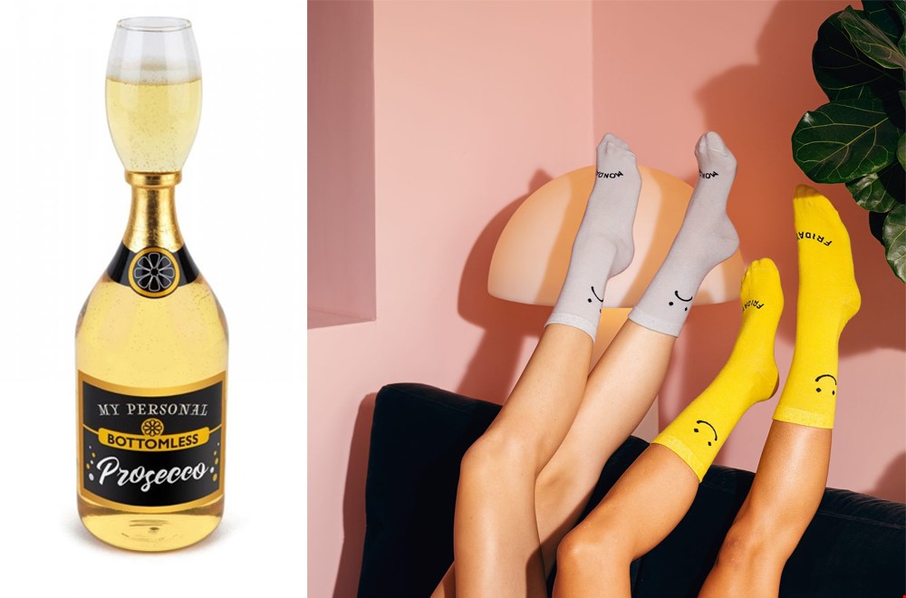 Liever een bodemloze prosecco of sokken met humor? Liever een bodemloze prosecco of sokken met humor?