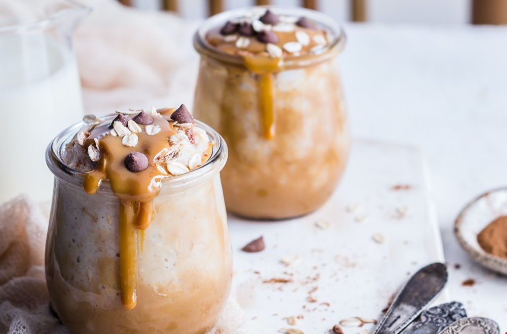 Dikke pindakaas smoothie met extra veel topping! Dikke pindakaas smoothie met extra veel topping!