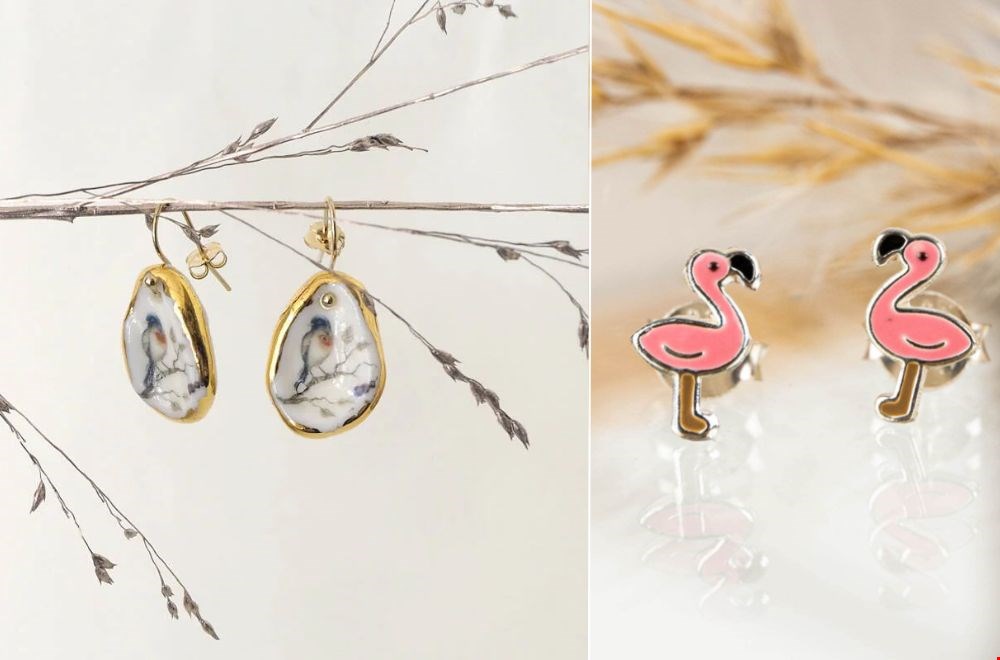 Vogel oorbellen voor jou en je mini-me Vogel oorbellen voor jou en je mini-me