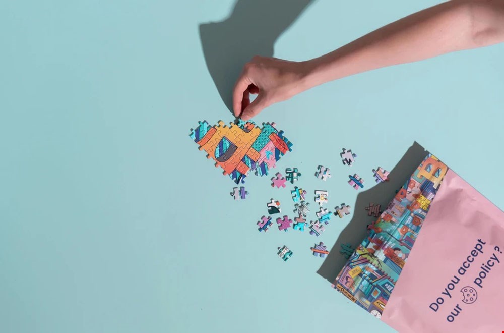 Internet puzzel...in een zak