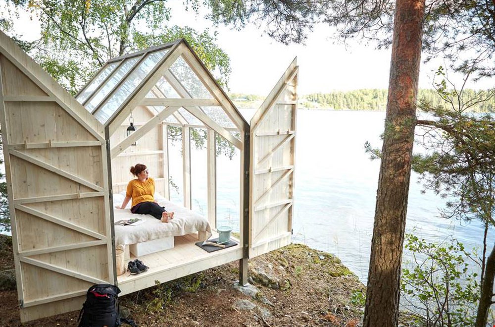 Wát een geweldig tiny house! Foto: Jonas Ingman Wát een geweldig tiny house! Foto: Jonas Ingman