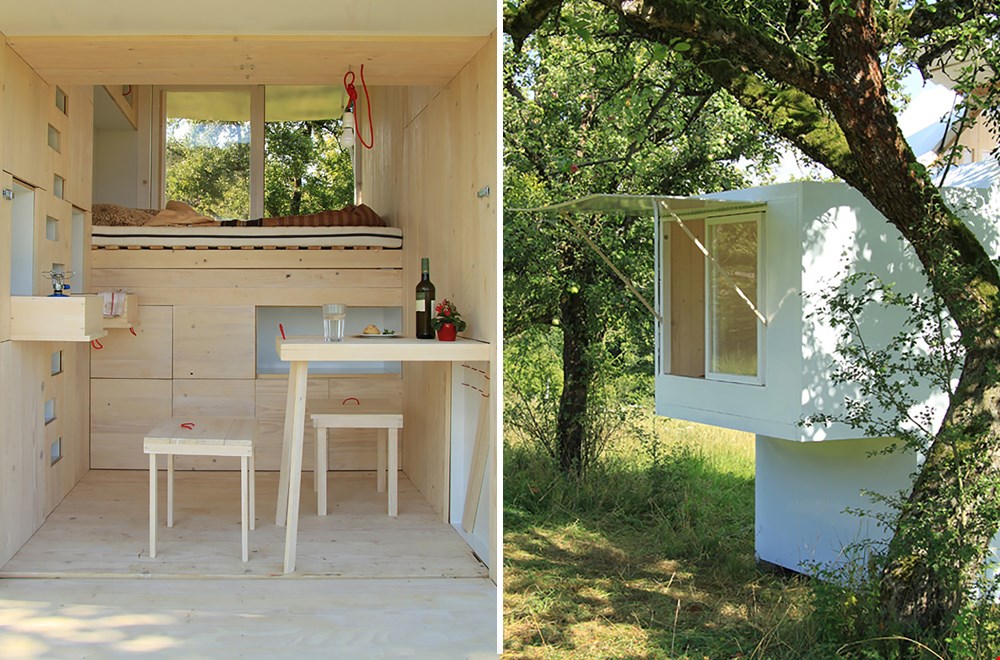 Een tiny house dat uit twee verdiepingen bestaat: geweldig Een tiny house dat uit twee verdiepingen bestaat: geweldig