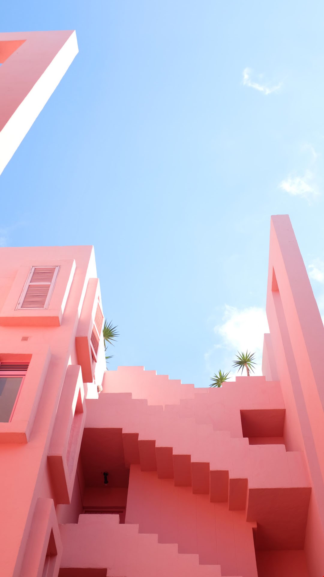 Wallpaper pink houses Wallpaper pink houses