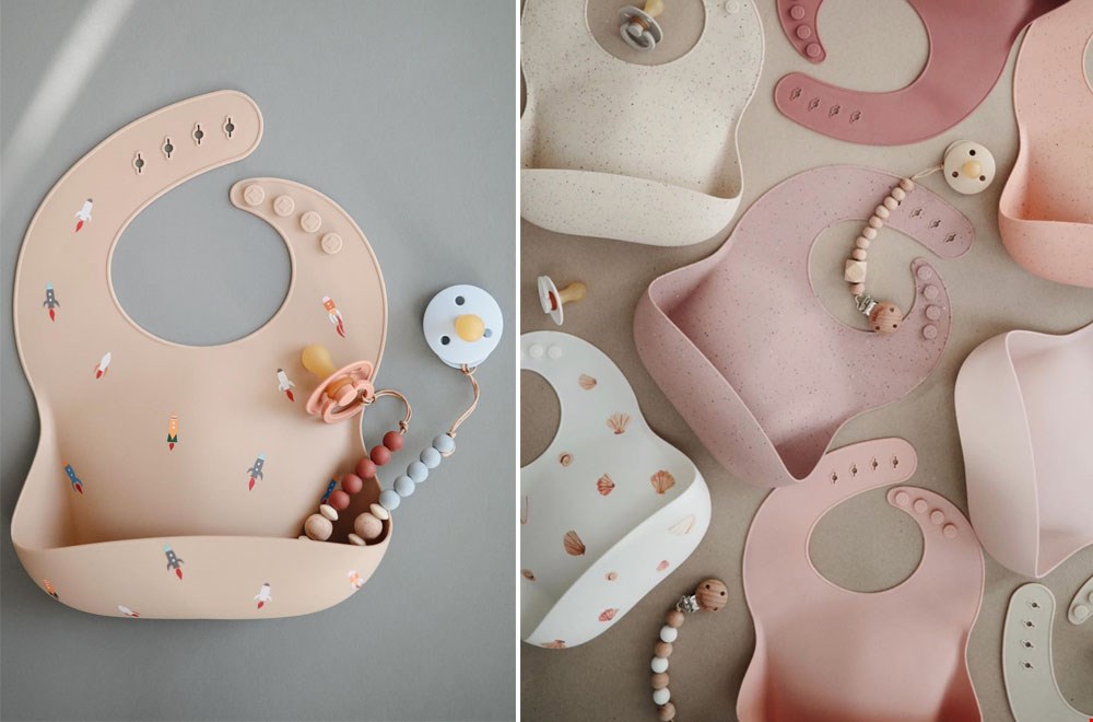 Deze silicone slabbetjes zijn mooi én praktisch Deze silicone slabbetjes zijn mooi én praktisch