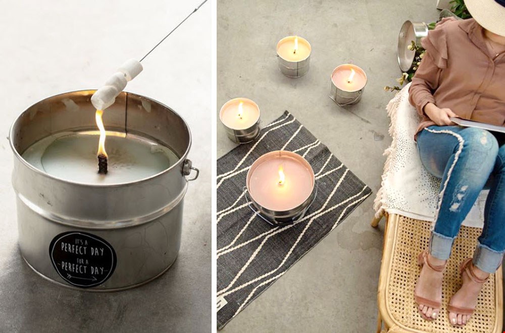 Romantische buitenkaarsen Romantische buitenkaarsen