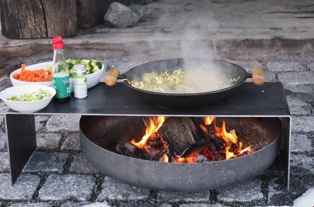 Eten van de bakplaat met Raumgestallt Eten van de bakplaat met Raumgestallt