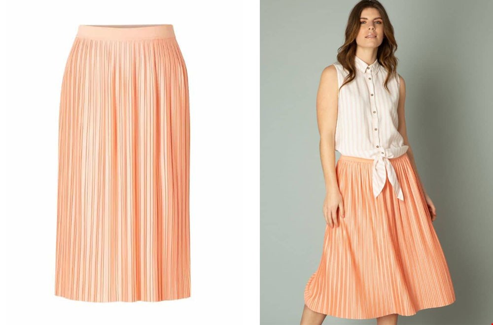 Zo'n plissé rok is super fashionable, en deze kleur is prachtig! Zo'n plissé rok is super fashionable, en deze kleur is prachtig!