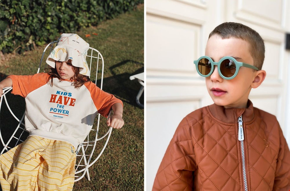 Bucket Hat van Bobo Choses en zonnebril van Grech & Co Bucket Hat van Bobo Choses en zonnebril van Grech & Co