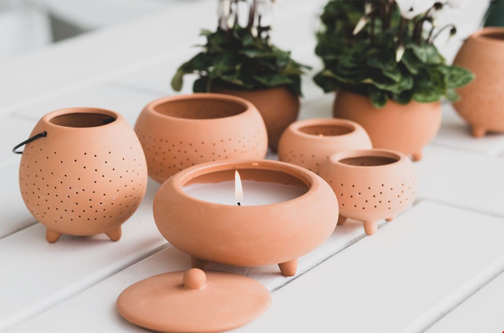 Ook heel sfeervol: terracotta Ook heel sfeervol: terracotta
