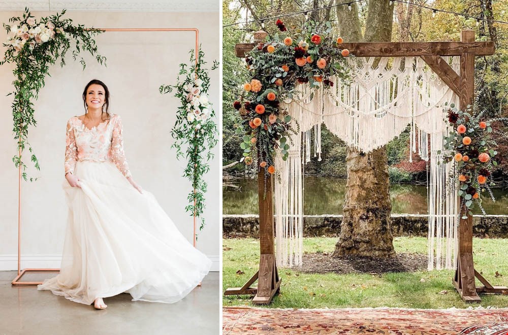 Bloemen en Macramé backdrop voor te gekke foto's Bloemen en Macramé backdrop voor te gekke foto's