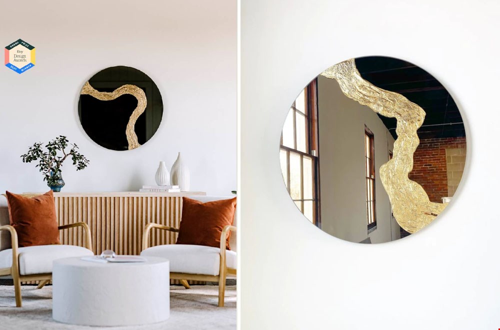 Eye-catcher van een spiegel Eye-catcher van een spiegel