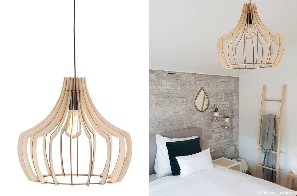 Houten hanglamp Houten hanglamp