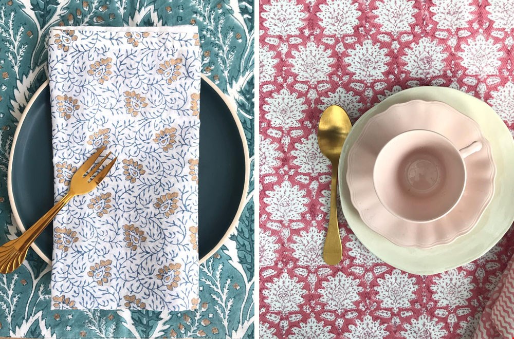 Gemaakt met houtblokprints Gemaakt met houtblokprints