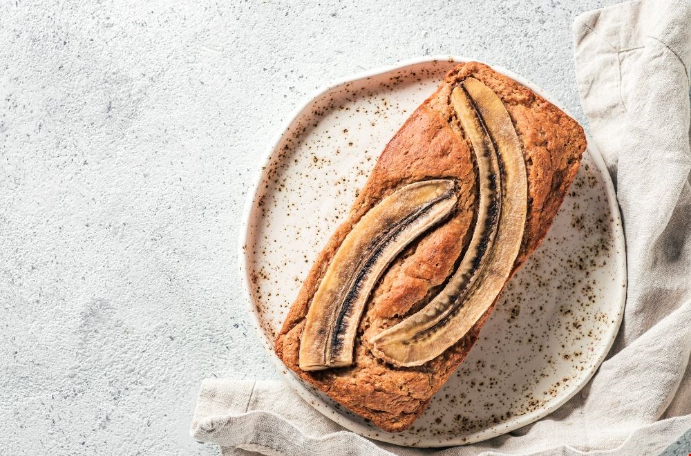 Heerlijk: bananenbrood mét schillen Heerlijk: bananenbrood mét schillen