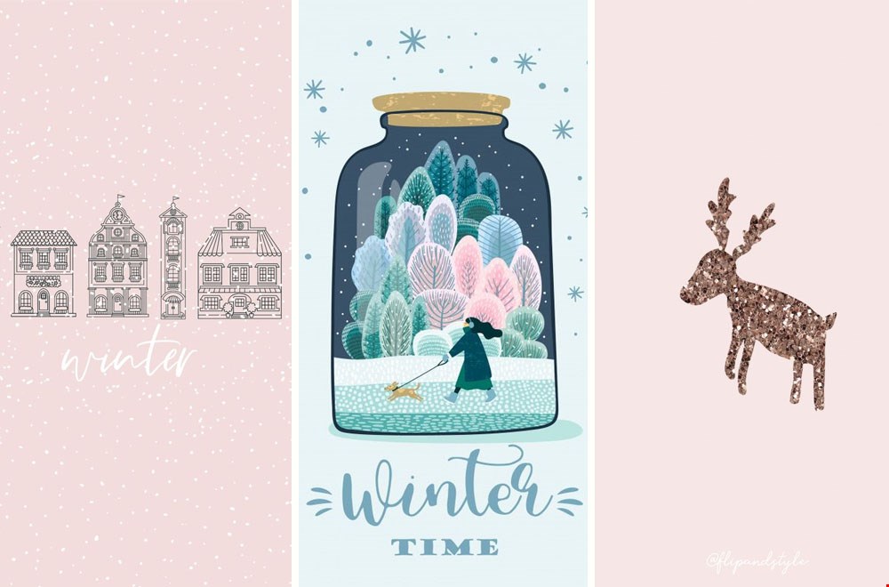 De leukste winterse achtergrondjes De leukste winterse achtergrondjes