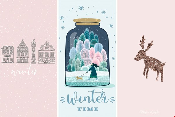 De leukste winterse achtergrondjes De leukste winterse achtergrondjes
