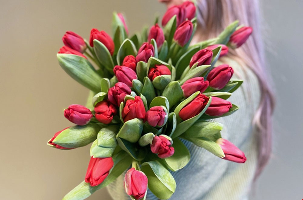 Knalrode tulpen van e-bloom Knalrode tulpen van e-bloom