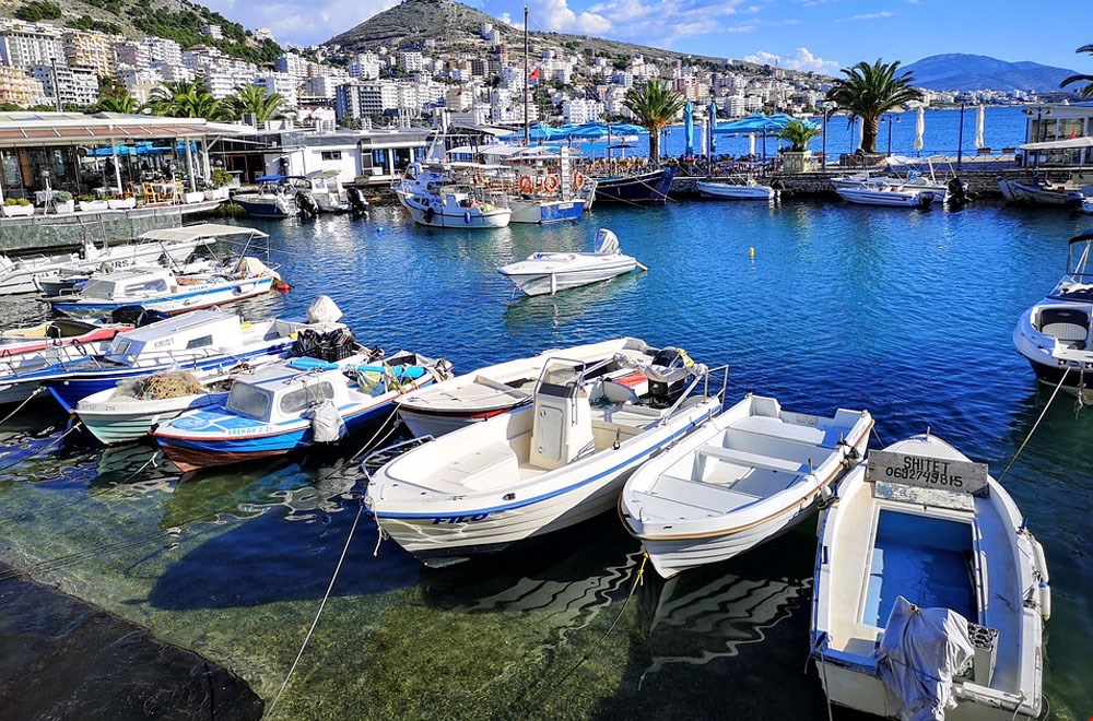 Sarandë aan de Albanese Rivièra Sarandë aan de Albanese Rivièra