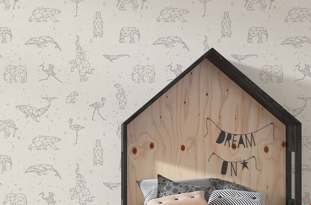 Grafische dieren voor op de kinderkamer Grafische dieren voor op de kinderkamer