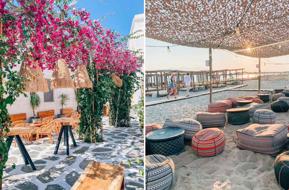 Links: fijne straatjes | rechts: de leukste beachtenten Links: fijne straatjes | rechts: de leukste beachtenten