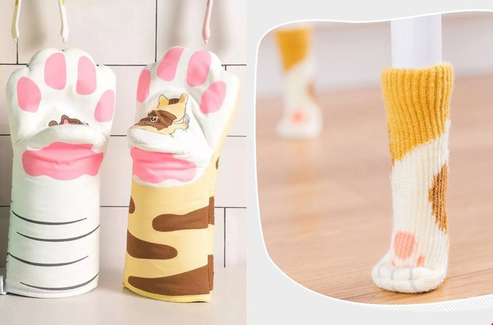 Geinig toch: ovenwanten en sokjes van Kattastisch Geinig toch: ovenwanten en sokjes van Kattastisch