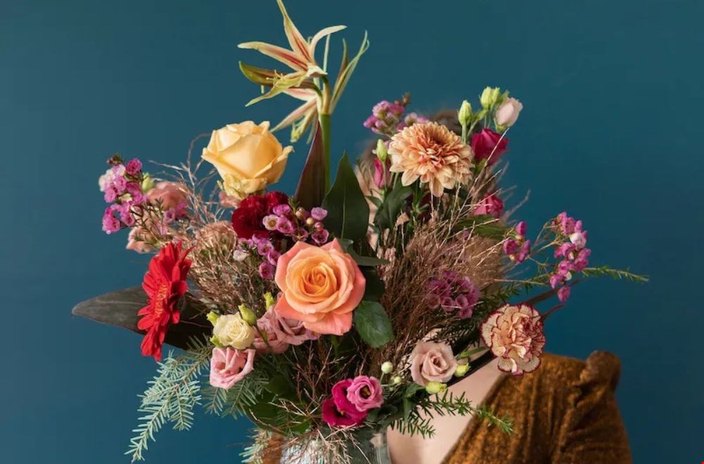 Een magisch kerstboeket van Bloompost Een magisch kerstboeket van Bloompost