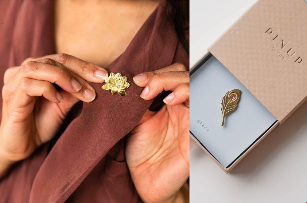 Broches van PinUp Feminine draag je altijd dicht bij je hart Broches van PinUp Feminine draag je altijd dicht bij je hart