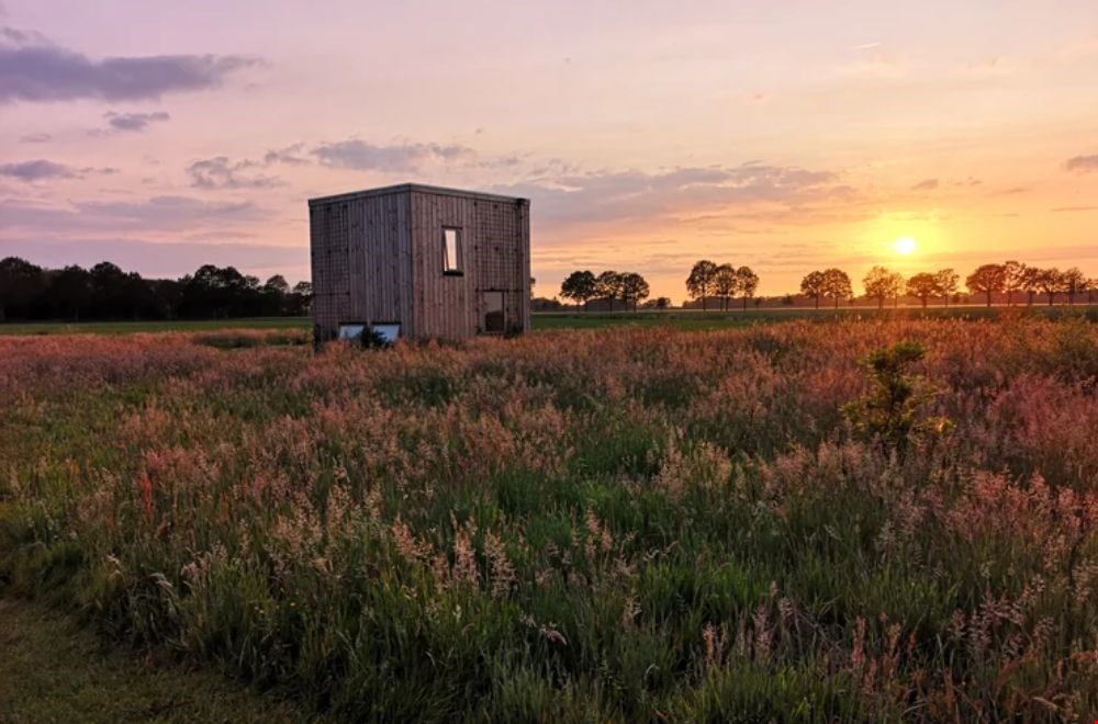 Samen genieten van de zonsondergang Samen genieten van de zonsondergang