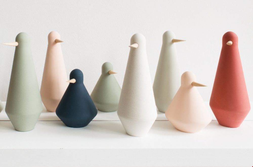 Matte pasteltinten met een blank houten accent Matte pasteltinten met een blank houten accent