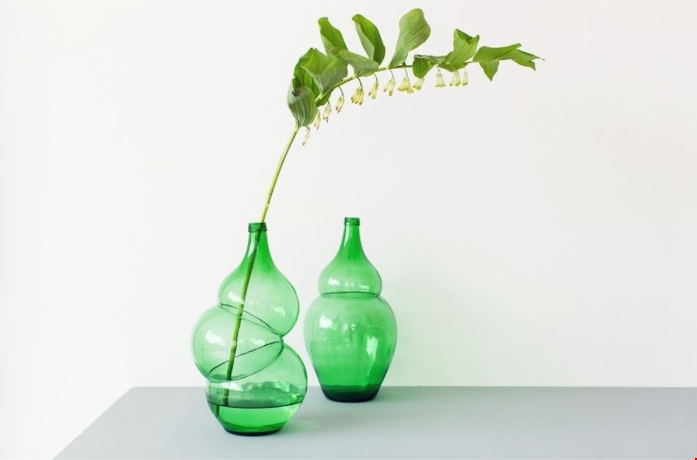 Prachtig groene Bottle Vase Prachtig groene Bottle Vase