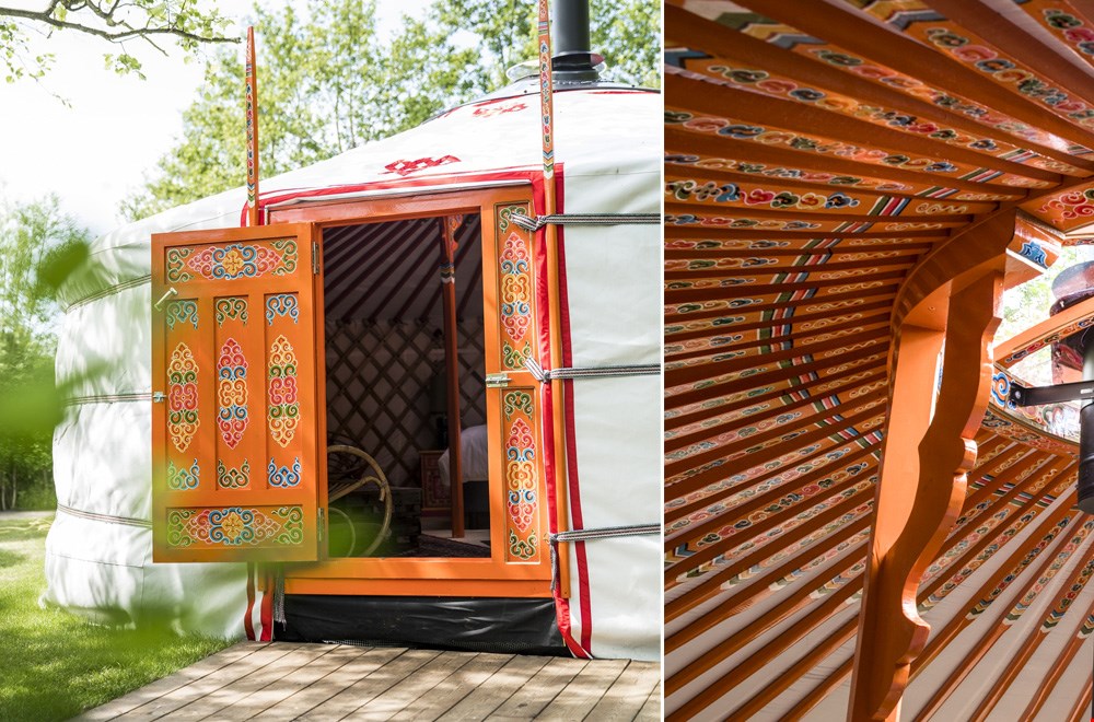 Te gekke yurt van 't Wylde Pad Te gekke yurt van 't Wylde Pad