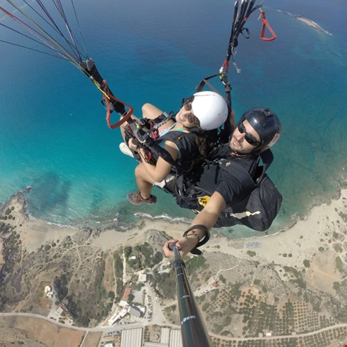 Paragliding op Kreta: te gek!
