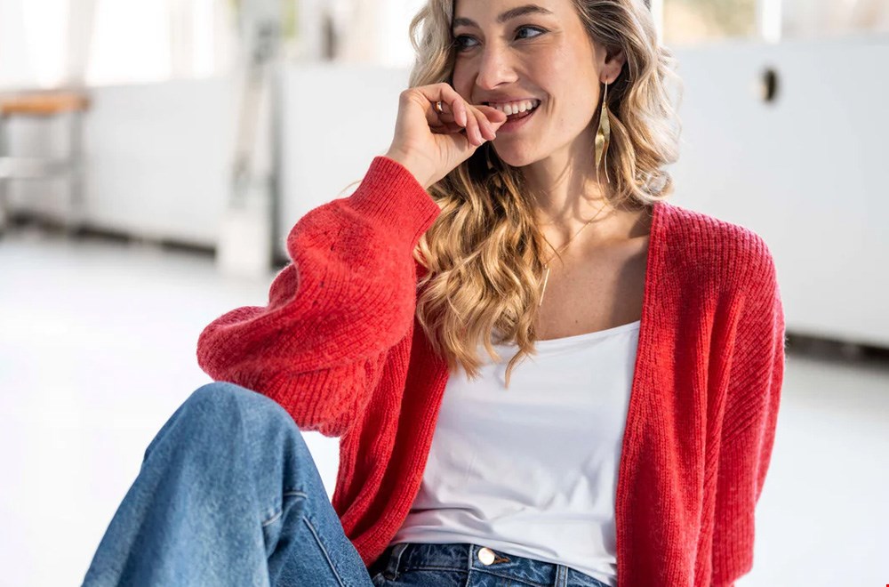 Mooi vestje in rood Mooi vestje in rood