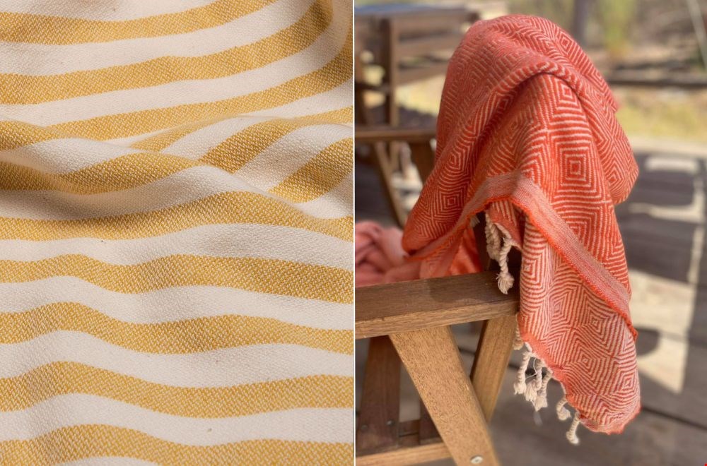 Strand musthave: een grote hamamdoek Strand musthave: een grote hamamdoek