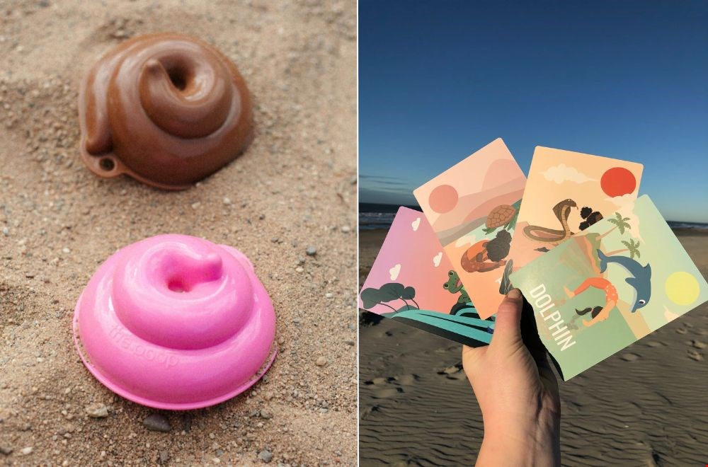 Spelen op het strand Spelen op het strand