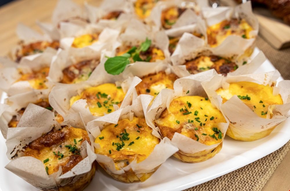 Mmmm, mini quiches! Mmmm, mini quiches!