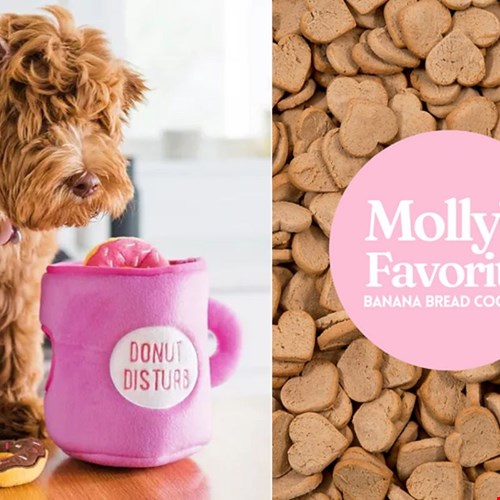 Speeltjes en snacks van Molly & Me Speeltjes en snacks van Molly & Me