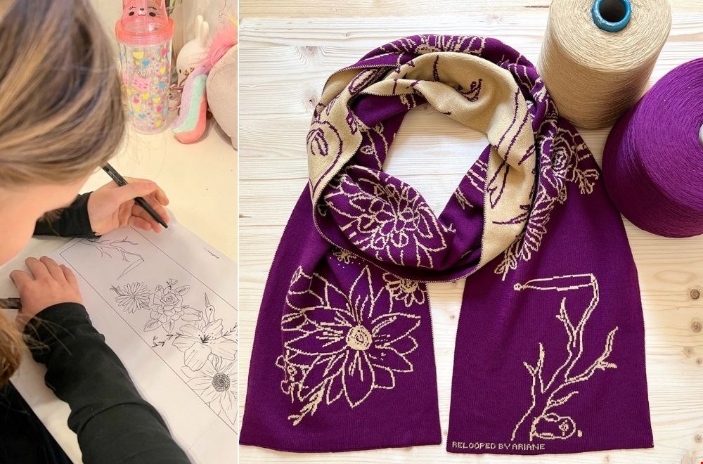 Je eigen design op een sjaal Je eigen design op een sjaal