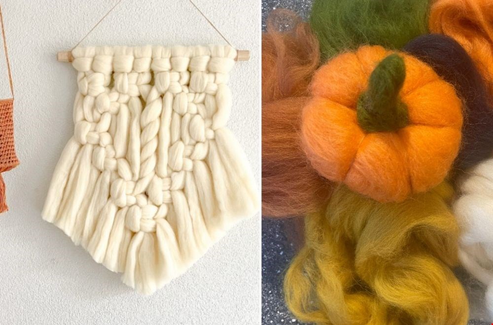 Decoraties van lontwol Decoraties van lontwol