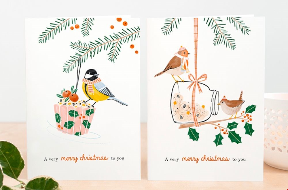 Getekende kerstkaarten van Studio Kuukeluus Getekende kerstkaarten van Studio Kuukeluus